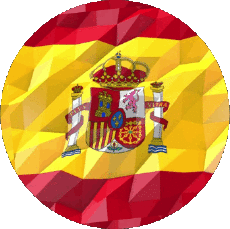 Bandiere Europa Spagna Tondo 