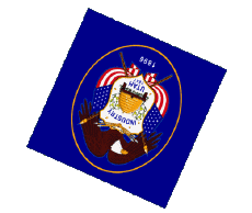 Drapeaux Amériques U.S.A - Etats Utah Sphere - Cube 