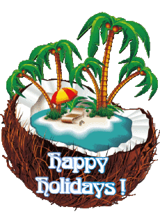 Messages English Happy Holidays Transparent Background 23 