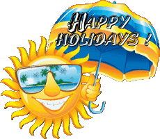 Messagi Inglese Happy Holidays Sfondo trasparente 15 