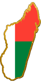 Banderas África Madagascar Mapa 