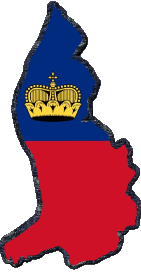 Fahnen Europa Liechtenstein Karte 