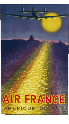 Umorismo -  Fun Poster retrò - Marchi Air France 