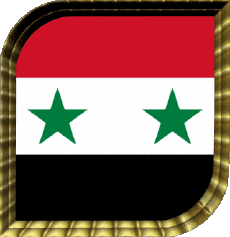 Drapeaux Asie Syrie Carré 
