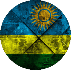 Bandiere Africa Ruanda Tondo 