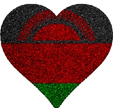 Fahnen Afrika Malawi Herz 
