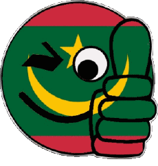 Bandiere Africa Mauritania Faccina - OK 