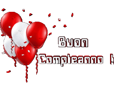 Messages Italien Buon Compleanno Palloncini - Coriandoli 003 