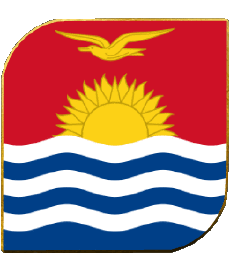 Bandiere Oceania Kiribati Quadrato 