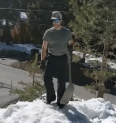 Humour - Fun PERSONNAGES Dans la Neige Serie 01 