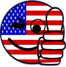 Banderas América U.S.A Smiley - OK 