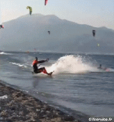 Humor -  Fun Sports Kite Surf Fail 