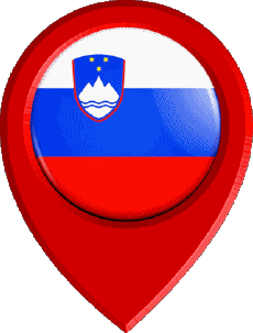 Drapeaux Europe Slovénie Epingle de Localisation 