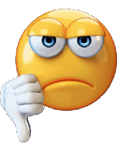Messagi Emoticon Cattivo  Pollice verso il basso 