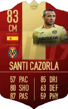 Multimedia Videospiele F I F A - Karten Spieler Spanien Santiago Cazorla González 