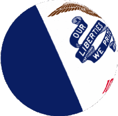 Flags America U.S.A - States Iowa Sphere - Cube 