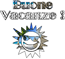 Messagi Italiano Buone Vacanze Sfondo trasparente 04 