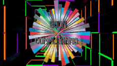 Mensajes Italiano Buon Compleanno Astratto - Geometrico Fondo animado 001 