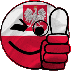 Drapeaux Europe Pologne Smiley - OK 
