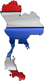 Flags Asia Thailand Map 