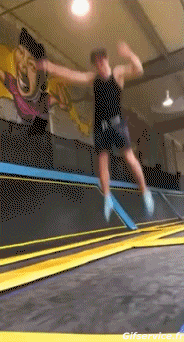 Humour - Fun Sports Trampoline Interieur Gamelle Fail 
