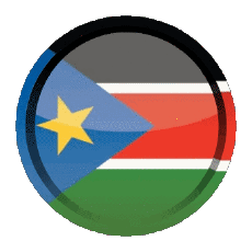 Fahnen Afrika Südsudan Rund - Ringe 