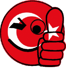 Flags Asia Turkey Smiley - OK 