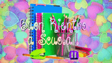 Messages Italian Buon Rientro a Scuola Animated Background 007 