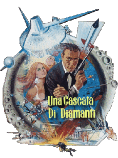 Multimedia Film Internazionale James Bond 007 Una Cascata di diamanti Logo Italiano 