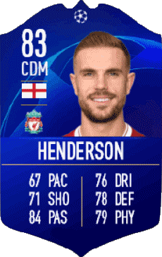 Multi Média Jeux Vidéo F I F A - Joueurs Cartes Angleterre Jordan Henderson 