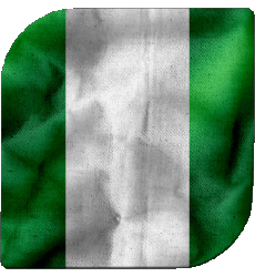 Bandiere Africa Nigeria Quadrato 