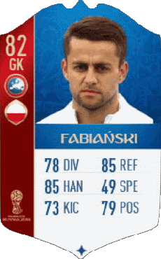 Multimedia Vídeo Juegos F I F A - Jugadores  cartas Polonia Lukasz Fabianski 