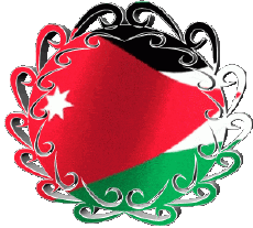 Fahnen Asien Jordan Form 01 