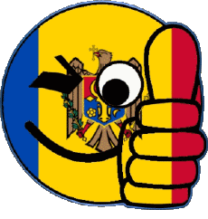 Banderas Europa Moldavia Smiley - OK 