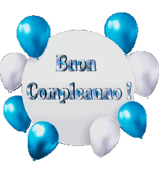 Messagi Italiano Buon Compleanno Palloncini - Coriandoli 010 