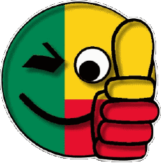 Banderas África Benin Smiley - OK 