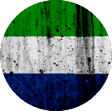 Bandiere Africa Sierra Leone Tondo 