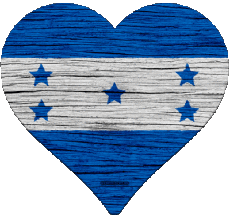 Fahnen Amerika Honduras Herz 