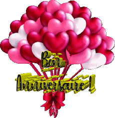 Messages Français Bon Anniversaire Ballons - Confetis 009 