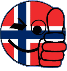 Flags Europe Norway Smiley - OK 