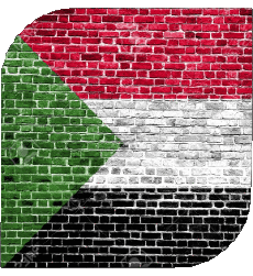 Bandiere Africa Sudan Quadrato 