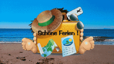 Nachrichten Deutsche Schöne Ferien Animierter Hintergrund 003 