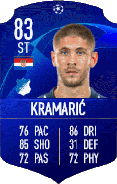 Multimedia Videospiele F I F A - Karten Spieler Kroatien Andrej Kramaric 