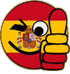 Flags Europe Spain Smiley - OK 