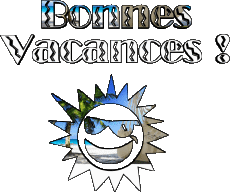 Nachrichten Französisch Bonnes Vacances Transparenter Hintergrund 04 