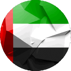 Drapeaux Asie Emirats Arabes Unis Rond 
