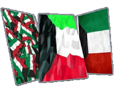 Banderas Asia Kuwait Forma 01 