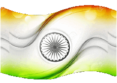 Drapeaux Asie Inde Rectangle 