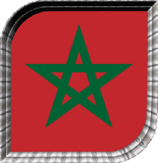 Bandiere Africa Marocco Quadrato 