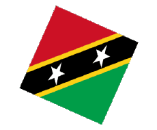 Fahnen Amerika St. Kitts und Nevis Kugel - Würfel 